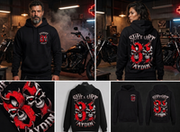 Infernal Twin Skulls Hoodie