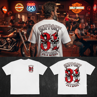 Infernal Twin Skulls Oversize T-Shirt