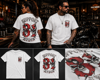 Infernal Twin Skulls Basic T-Shirt
