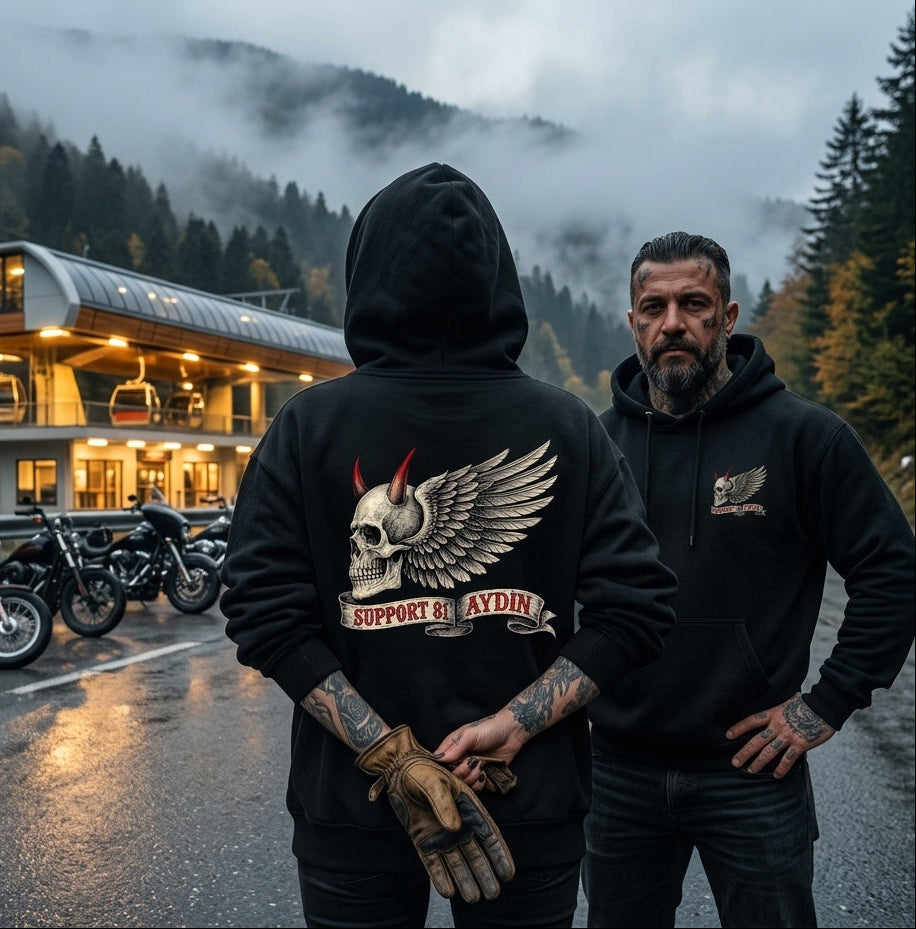Flying Demon Siyah Hoodie