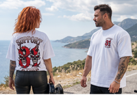 Infernal Twin Skulls Oversize T-Shirt
