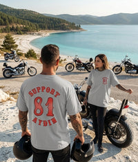 Old School Prestige Aydın Gri Oversize T-Shirt