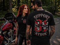 Infernal Twin Skulls Basic T-Shirt