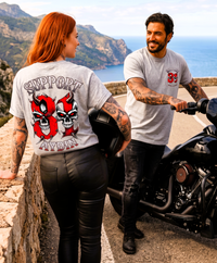 Infernal Twin Skulls Oversize T-Shirt