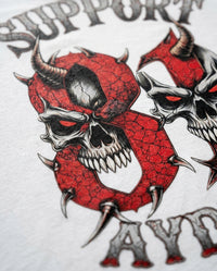 Infernal Twin Skulls Oversize T-Shirt