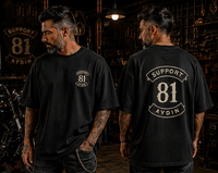 Crafted Legacy Siyah Oversize T-Shirt
