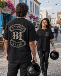 Crafted Legacy Siyah Oversize T-Shirt