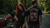 Infernal Twin Skulls Basic T-Shirt