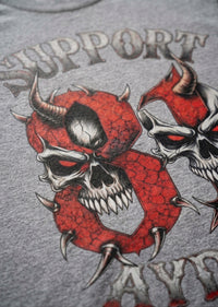 Infernal Twin Skulls Oversize T-Shirt