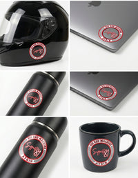 BIG RED MACHINE - SUPPORT81 AYDIN BEYAZ ÇERÇEVELİ 3D UV STICKER