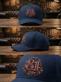 Retro Monogram Aydın Lacivert Şapka
