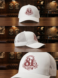 Retro Monogram Türkiye BEYAZ Şapka