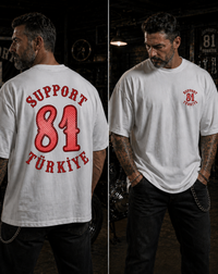 Support 81 Türkiye Oversize T-Shirt — Beyaz