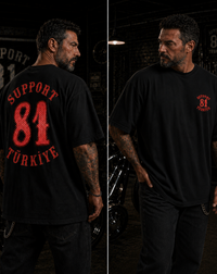 Support 81 Türkiye Oversize T-Shirt — Siyah