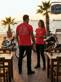 Retro Monogram Türkiye Basic T-Shirt Kırmızı - lifestyle 3