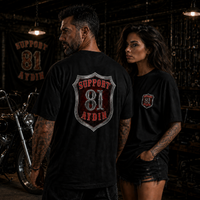 Support 81 Aydın Oversize T-Shirt Kalkan — Siyah