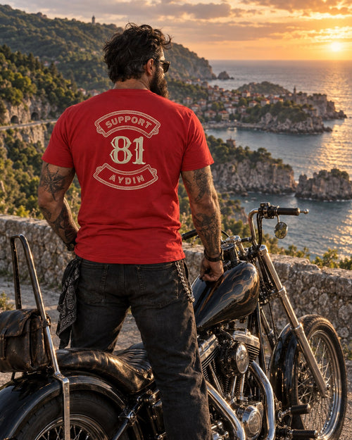 Crafted Legacy Basic T-Shirt Kırmızı - lifestyle 1