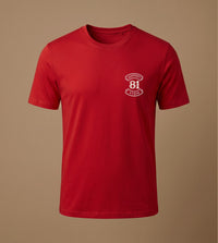 Crafted Legacy Basic T-Shirt Kırmızı - ön
