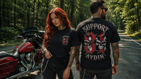 Infernal Twin Skulls Basic T-Shirt