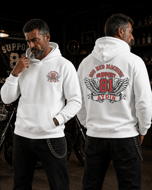 Support 81 Aydın Hoodie - Beyaz
