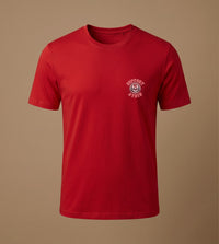 Neon Skull Basic T-Shirt Kırmızı - ön
