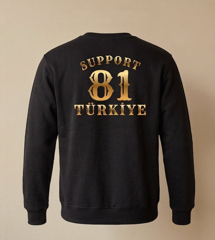 Midnight Gold Siyah Sweatshirt