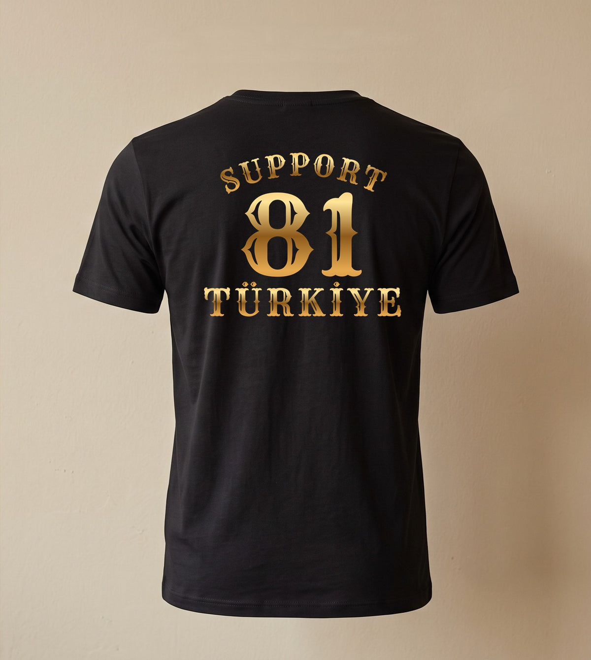 Midnight Gold Siyah Basic T-Shirt
