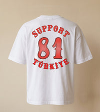 Old School Prestige Türkiye Beyaz Oversize T-Shirt