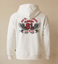 Iron Wings Beyaz Hoodie