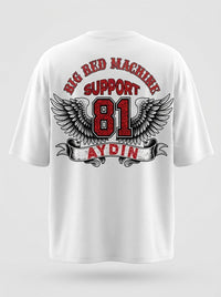 Iron Wings Beyaz Oversize T-Shirt