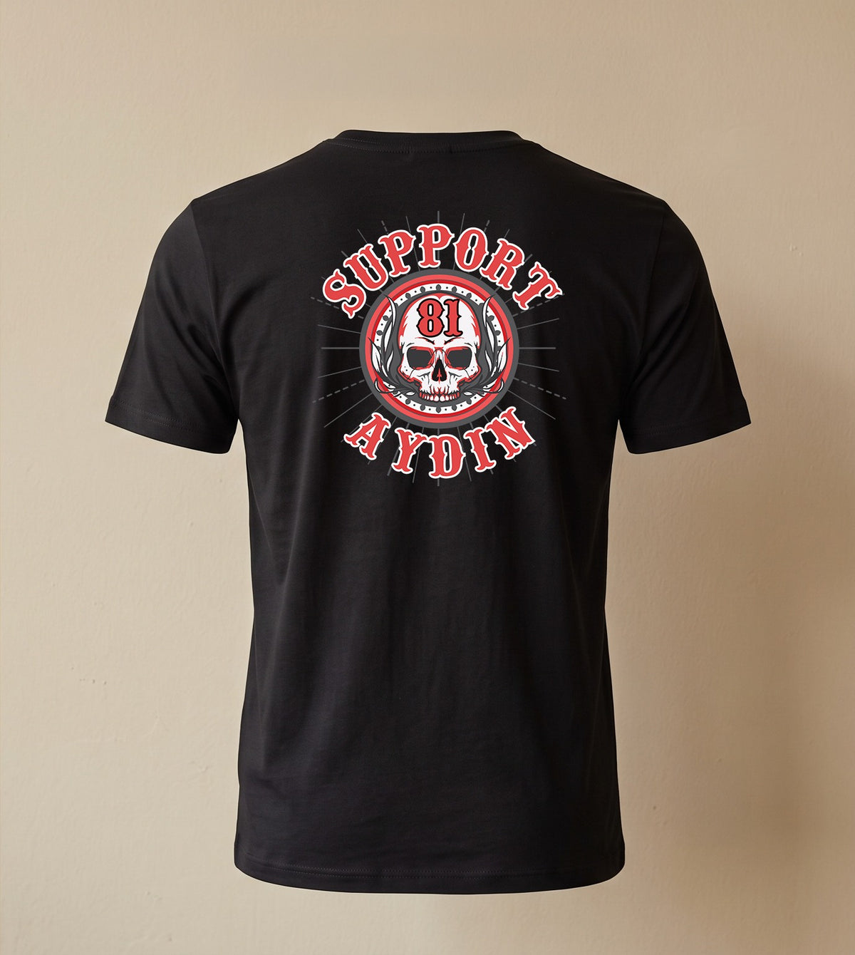 Neon Skull Siyah Basic T-Shirt
