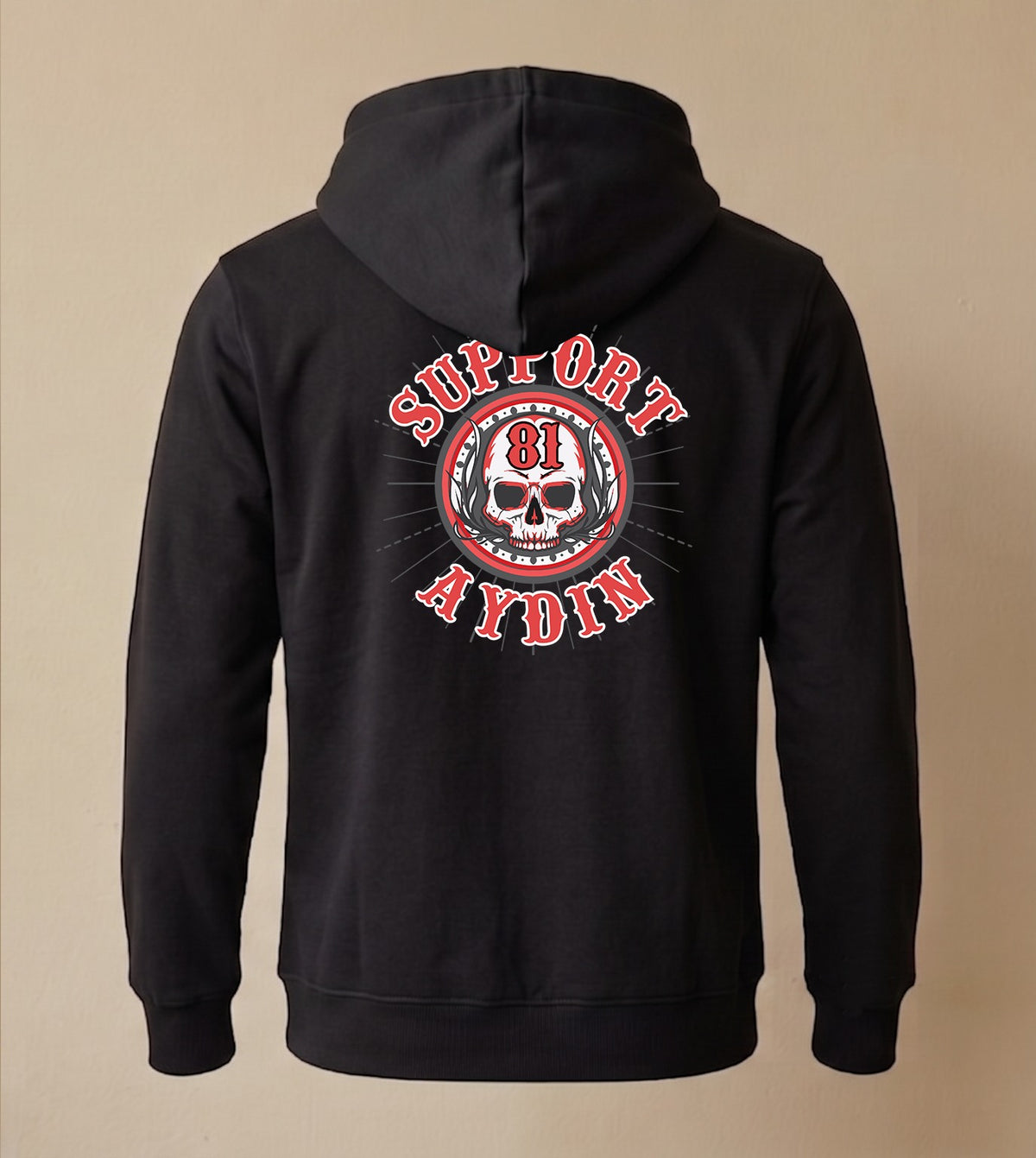 Neon Skull Siyah Hoodie