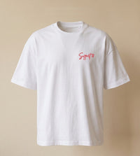 Redline Signature Beyaz Oversize T-Shirt