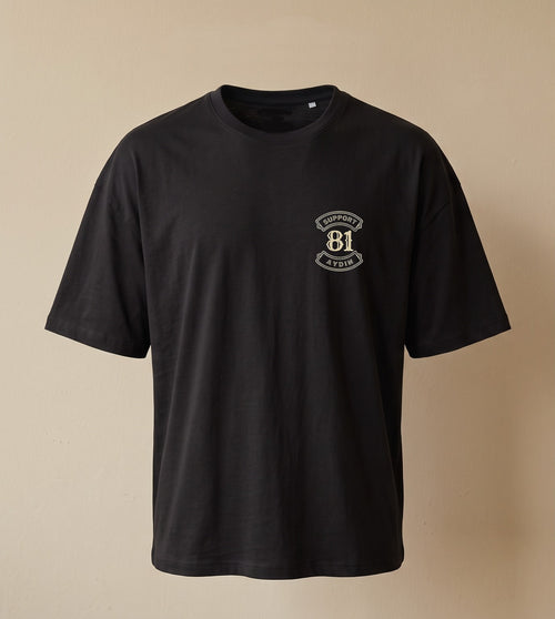 Crafted Legacy Siyah Oversize T-Shirt