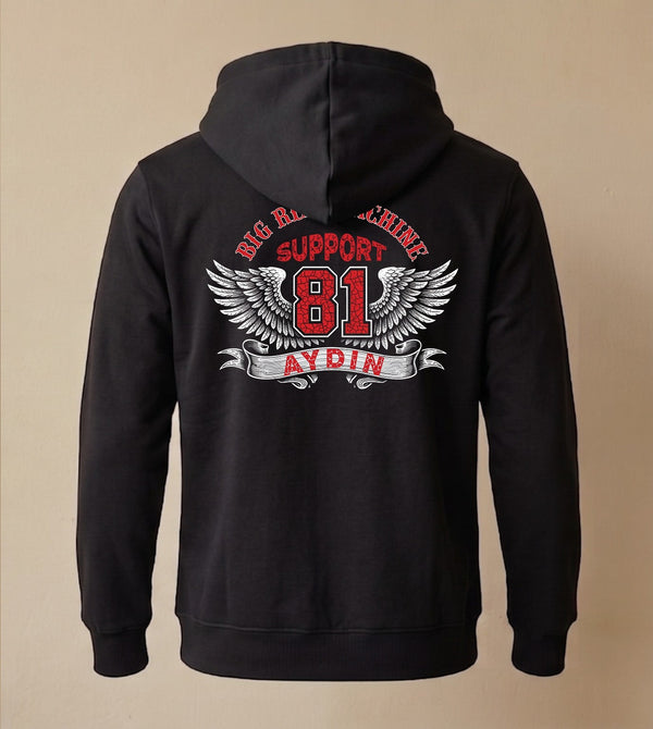 Iron Wings Siyah Hoodie