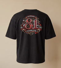 Retro Monogram Türkiye Oversize T-Shirt